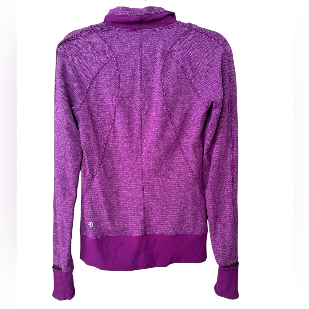 Lululemon Runderful 1/2 Zip Long Sleeve Pullover Shirt Heathered Violet Purple